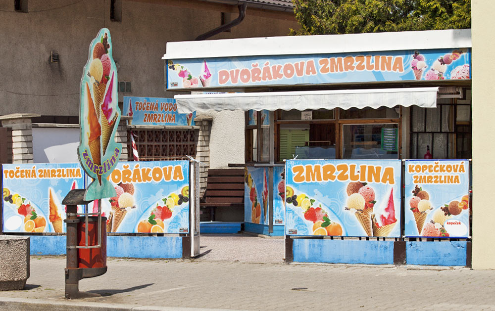 Stánek Dvořákova zmrzlina