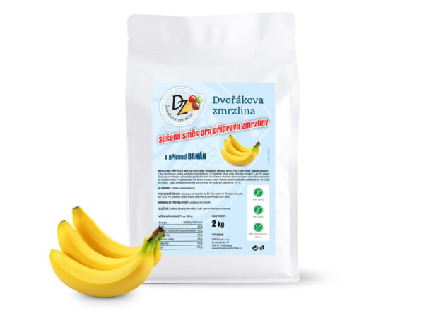 Zmrzlinová zmes DZ 2 kg banán