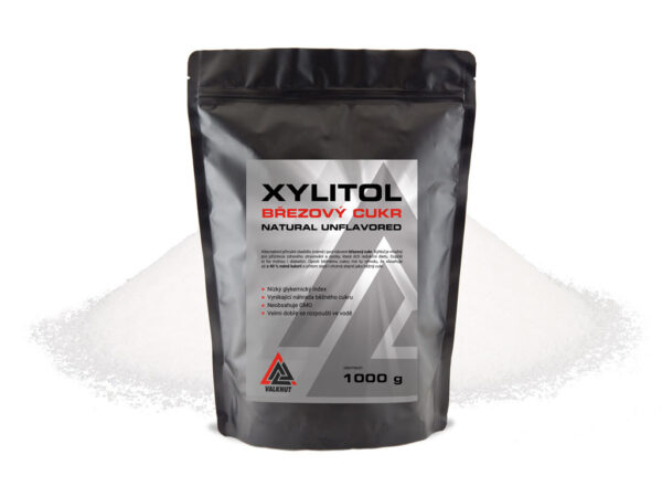 Brezový cukor sladidlo Xylitol VALKNUT 1000 g v prášku