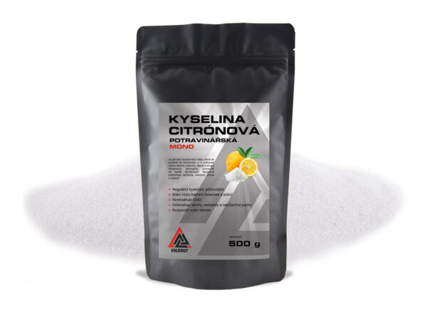 Kyselina Citrónová Mono VALKNUT  v prášku Obsah balenia: 1000 g