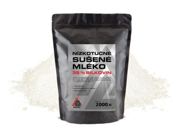 Sušené mlieko nízkotučné VALKNUT 2 kg v prášku bez príchuti