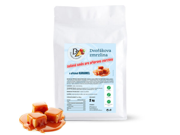 Zmrzlinová zmes DZ 2 kg karamel