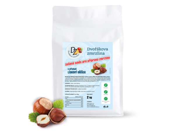 Zmrzlinová zmes DZ 2 kg lieskový oriešok